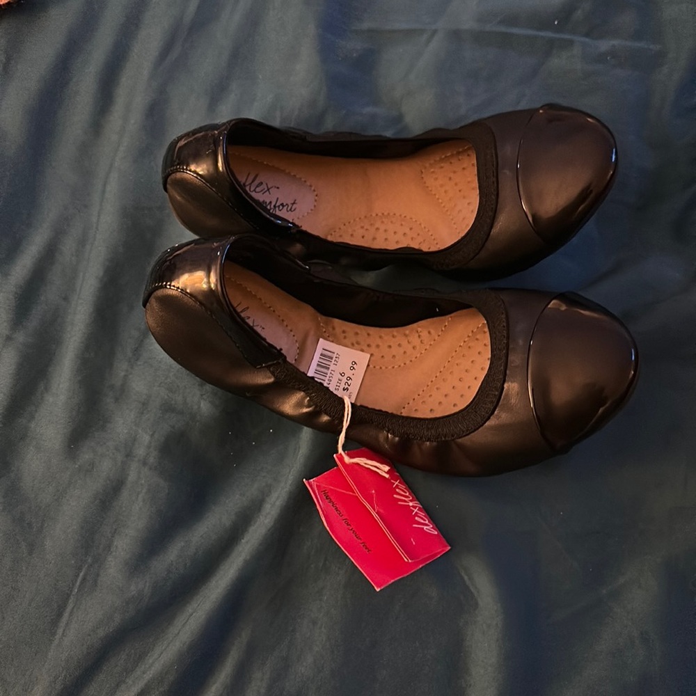Black slip on shoes